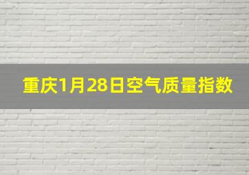 重庆1月28日空气质量指数