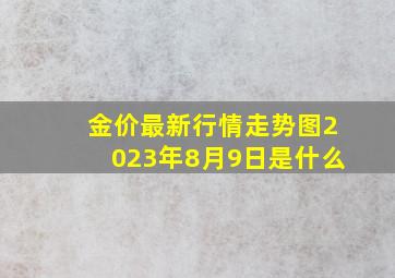 金价最新行情走势图2023年8月9日是什么