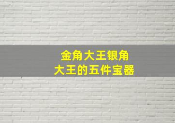 金角大王银角大王的五件宝器