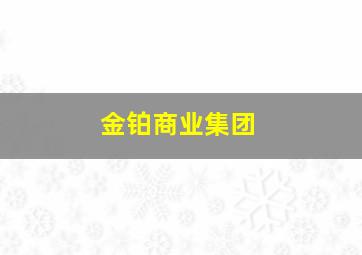 金铂商业集团