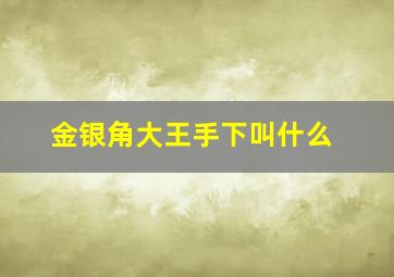 金银角大王手下叫什么