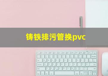 铸铁排污管换pvc