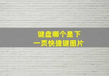 键盘哪个是下一页快捷键图片