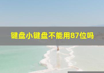 键盘小键盘不能用87位吗