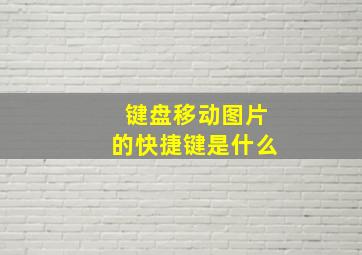 键盘移动图片的快捷键是什么