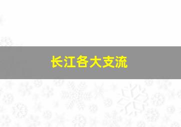 长江各大支流