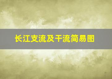 长江支流及干流简易图