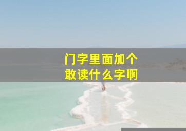 门字里面加个敢读什么字啊