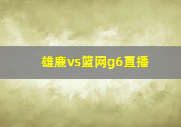 雄鹿vs篮网g6直播