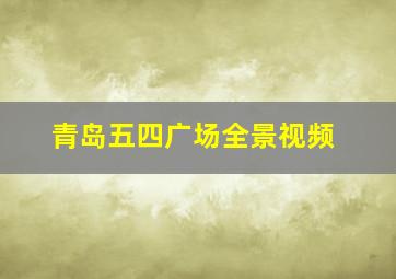 青岛五四广场全景视频