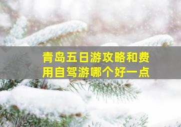 青岛五日游攻略和费用自驾游哪个好一点