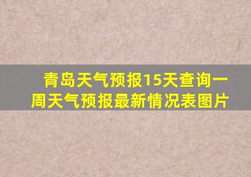 青岛天气预报15天查询一周天气预报最新情况表图片