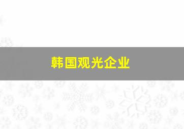 韩国观光企业