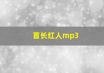 首长红人mp3