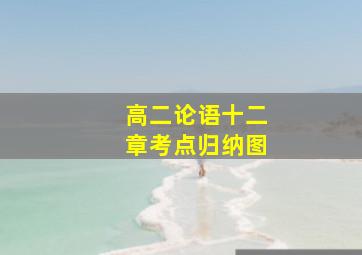 高二论语十二章考点归纳图