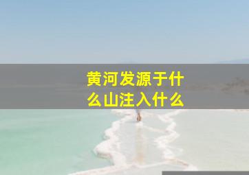 黄河发源于什么山注入什么