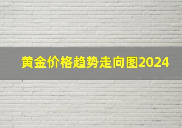 黄金价格趋势走向图2024