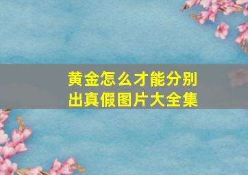 黄金怎么才能分别出真假图片大全集