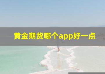 黄金期货哪个app好一点