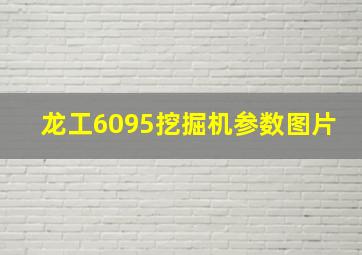 龙工6095挖掘机参数图片